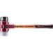 Halder 3023.050 Simplex-kunststofhamer met stalen behuizing en houten steel, Ø 50, rubbercomposiet/TPE-mid