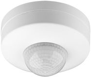 Goobay 96007 Infrarood bewegingsmelder voor binnen, IP20, 3-voudige PIR-sensor, 360° voor led-plafondlamp, detector, plafond, opbouwmontage, 6 m bereik, IDA wit