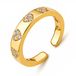 Cilla Jewels Dames ring Goudkleurig edelstaal Zirkonia