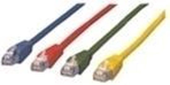 Mcl MCL Cable RJ45 Cat6 3.0 m Red netwerkkabel Rood 3 m F/UTP (FTP)