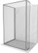 Mexen Kioto paroi de douche Walk-in 110 x 70 x 40 cm, bordure noire, chrome