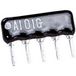 415979 Réseau de résistances 220 Ω Radial filaire SIP-4+1 0.125 W 1 pièce(s)