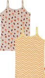 Claesen's Singlet 2-Pack Kinderen Beige Ronde hals Korte mouw Katoen/Polyester