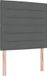 vidaXL Boxspringbed met matras Donkergrijs 90x190 cm Stof