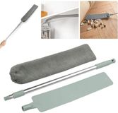 Tijd Shenzhen Haorui Industrial Technology Co., Ltd. Lange stofborstel, telescopische kierenzuiger, huishoudelijke magische microvezelstofzuiger, handgereedschap voor het reinigen van groeven, afneembare stoffer voor vuil en haar onder de bank