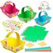 Set mandjes voor Pasen, 8 stuks, met 12 stickers, papier, voor zelfdecoratie