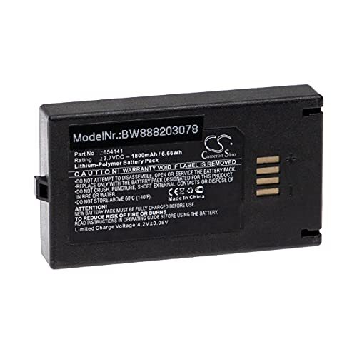 VHBW Batterijvervanging voor Nova 654141 voor medische technologie (1800mAh, 3,7V, Li-Polymeer)