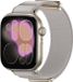 By Qubix Qubix - Magnetische nylon bandje - Zandgrijs - Geschikt voor Apple Watch 44mm / 45mm / 46mm / 49mm