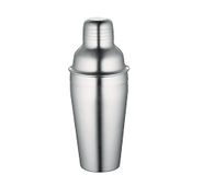 Cilio 200249 cocktailshaker 0,5 l, roestvrij staal, zilverkleurig, 20 x 9 x 9 cm