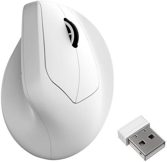 Keychron M5 Ergonomic Muis - Wit