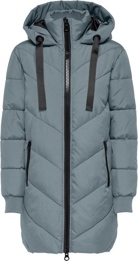 Jacqueline de Yong Jas Jdyskylar Padded Hood Jacket - Stormy Weather - XS