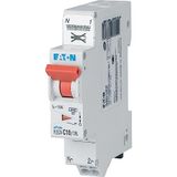 EATON 109128 PLGC4-C10/1N – modulaire dijonctor PH/N – wit – oranje controller – 1P+N / 10 A – curve C – directe aansluiting zonder schroeven