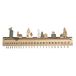 Rayher 46556000 Adventskalender, MDF-hout, wandmontage, 1 stuk, 40 x 3,5 x 12 cm, om te vullen met kleine zakken, kaarten, herbruikbaar, adventstijd, Kerstmis