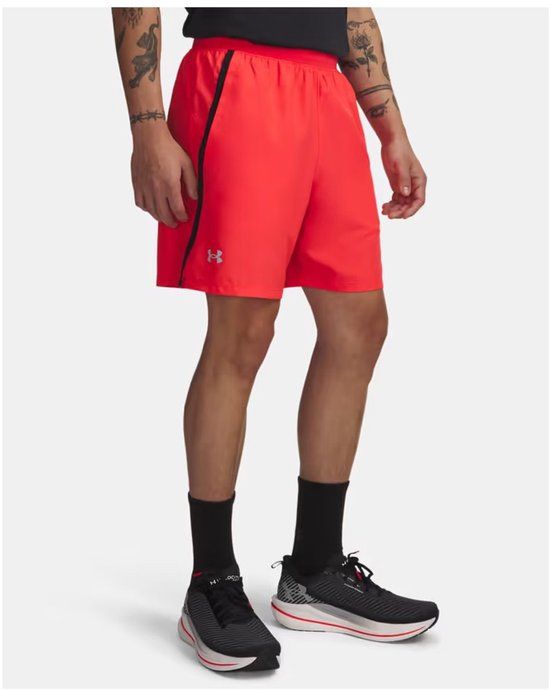 Under Armour UA Launch 7'' Short Heren XXL Rood