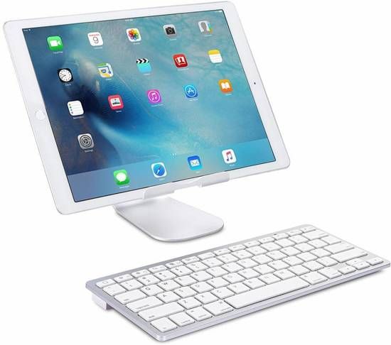 iPadspullekes.nl iPad 2017 draadloos bluetooth toetsenbord wit - 8719874793735