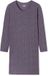 Uncover by Schiesser Dames Nachthemd met lange mouwen - 100% Katoen - Pruim