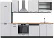Vicco Fame-Line Unité de cuisine complète – 300 cm, WB Chêne Rustique blanc/anthracite