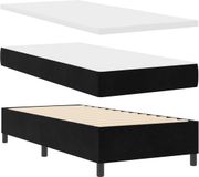 vidaXL Boxspring bed met hoofdeinde Zwart 200 x 90 cm Fluweel