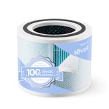 LEVOIT Filtre de remplacement pour purificateur d'air fumée de wildfire, 4-en-1 True HEPA, charbon actif à haute efficacité, noyau 300-RF-WS, 1 paquet, bleu