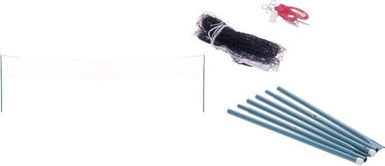 Rucanor Badmintonnet Plus - 600 x 60 cm - Wit/groen