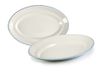 Ibili 921025 Ovaal Plateau Versalles 25 cm, Porselein, Wit