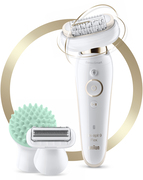 Braun Silk-épil 9 Flex 9-020 - Epilator Voor Vrouwen Met Flexibele Kop Voor Ontharen, Wit/Goud