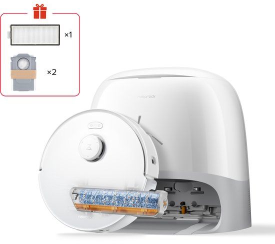 Roborock Qrevo Curv 2 FlowX Robotstofzuiger Wit