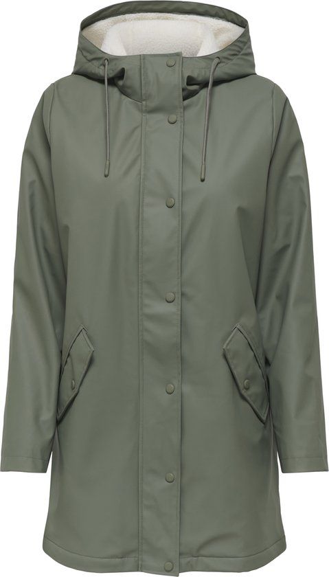 Only Sally Regenjas Dames - Maat XL - Grijs - groen - Vrouwen - Maat XL