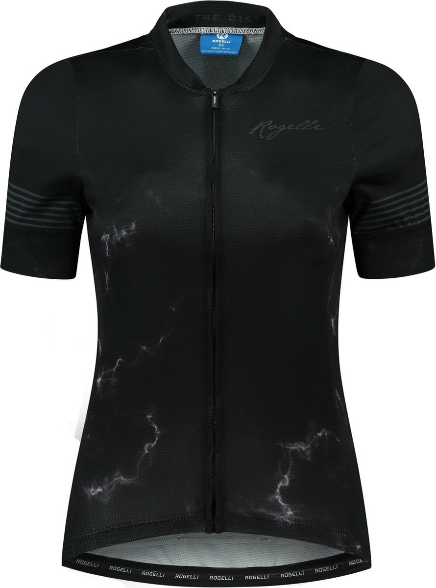 Rogelli Marble Fietsshirt Dames Zwart - Maat M