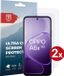 Rosso Screen Protector Geschikt voor Oppo A6x | Ultra Clear Duo Pack | TPU Folie | Case Friendly Beschermfolie | 2 Stuks
