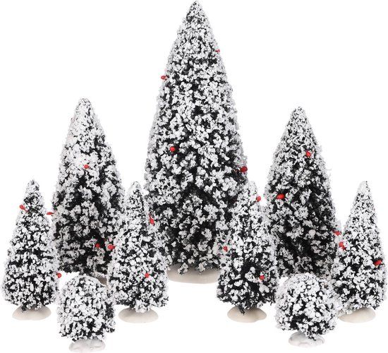 Luville Evergreen Tree Assorted 9 Pieces