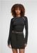 Urban Classics Contrast Jersey Longsleeve top Zwart 4XL