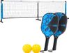 Baseline Pickleball Set - Inclusief net, 2 paddles & 2 ballen - Houten batjes