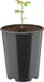 Garronda Pot de fleurs rond en plastique avec trous de drainage pour jardin (Noir, Ø11 x 13,5 cm (1L))