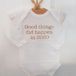 Merkloos / Sans marque Rompertje baby met tekst corona lockdown opdruk cadeau unisex wit maat 50/56