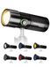 Rollei Photoolex GOBO Light LED-zaklamp voor fotografie met 4 kleurrijke vullichten en 19 GOBO-opzetstukken, videolicht met ingebouwde 8400 mAh batterij en diffuser, zaklamp