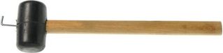 Merkloos / Sans marque Van Der Meulen Sneek B.V. Rubberen hamer met tent haringen trekker - 37 cm - campinghamer - kampeer spullen