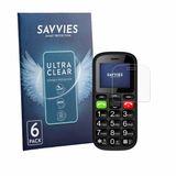 Savvies - Screenprotector voor artfone CS181 - Folie Beschermfolie transparant 6 Stuks