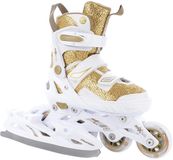 Tempish Verstelbare rolschaatsen voor meisjes Enbo Duo Gouden Kunstleer 33-36