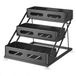 Happiq Moto lift 544 kg ATV lift 544 kg - Pour Garage & Atelier - Pont élévateur à ciseaux en acier à plateforme large avec chariot et manivelle - ATV & Vélos - lève-moto - noir