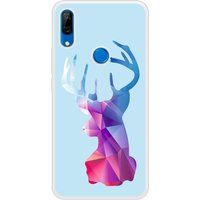Huawei Bedrukt siliconen hoesje compatibel met P Smart Z Cerf Hipster Bleu