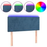 VidaXL 3121396 Hoofdeind & Voeteind Donkerblauw Polyester, Hout 1800 mm Breedte
