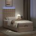 Maison Exclusive - Cadre de lit ottoman avec matelas cappuccino 100x200cm en cuir synthétique