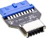 InLine® USB 3.0 moederbord naar USB 3.2 Type-E Key-A adapter intern