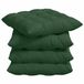 vidaXL - Zitkussens - 4 stuks - Corduroy - Donkergroen - 40 x 40 x 6 cm