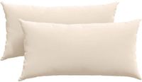 vidaXL - Zitkussens - 2 stuks - Stof - Beige - 80 x 40 cm