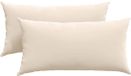 vidaXL - Zitkussens - 2 stuks - Stof - Beige - 80 x 40 cm