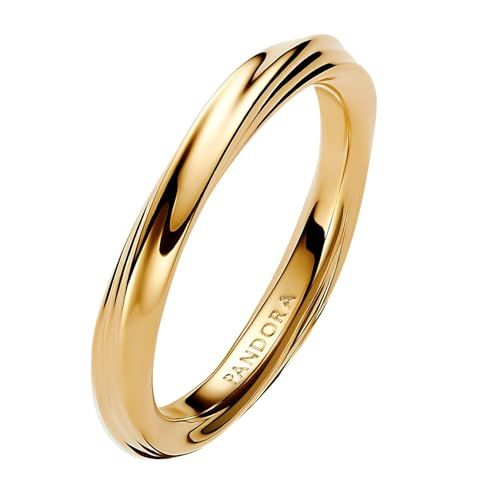 Pandora Damesring gevlochten goud 163888C00, 54/17,2, sterling zilver, geen edelsteen