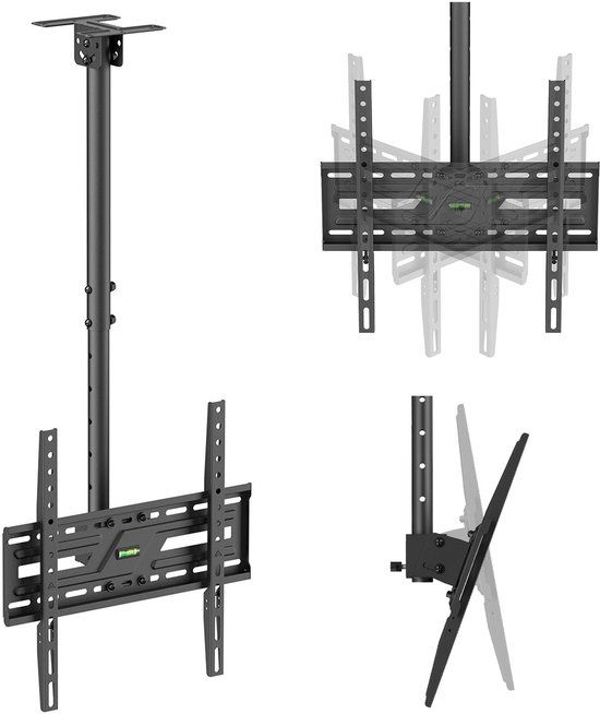 Maclean MC-175 TV-beugel Plafondbevestiging 37-75 inch 50 kg VESA 400x400 Zwart