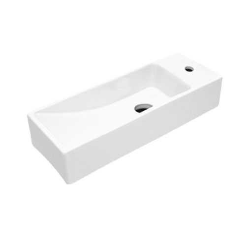 Best Design Queen fontein 38x14cm rechts - Wit - Keramiek